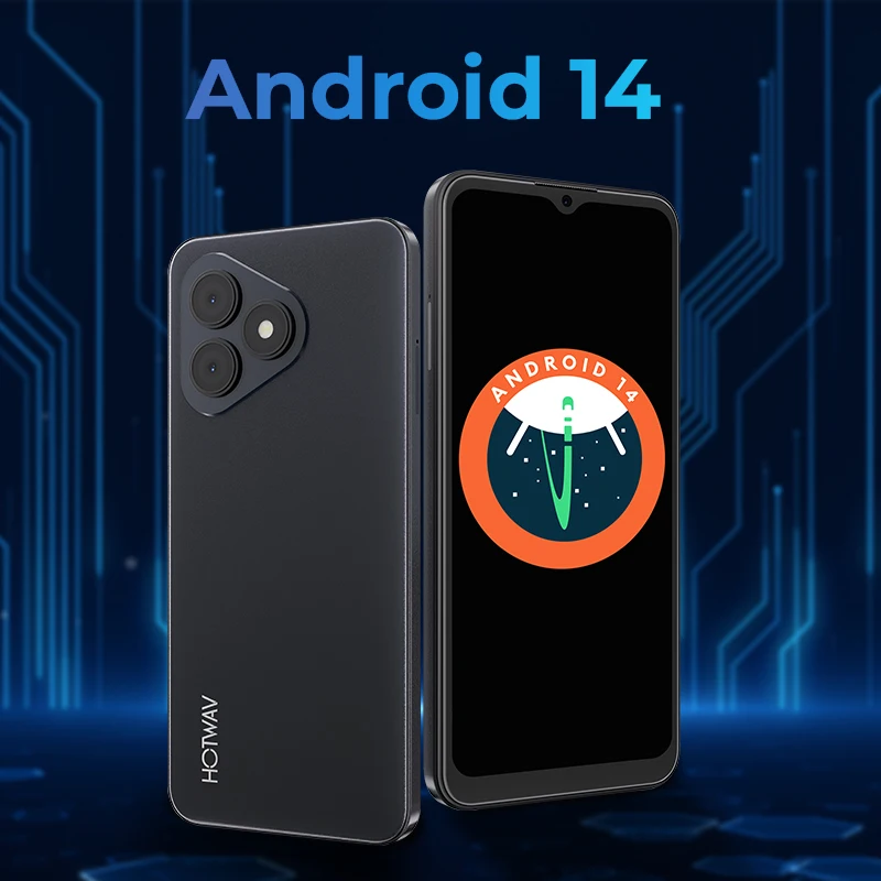 HOTWAV Note 15 Pro Ultra-Thin Smartphone 6.6'' HD+ Display Android 14 5160mAh Mobile Phone 12(4+8)GB+128GB 13MP Cellphone 3
