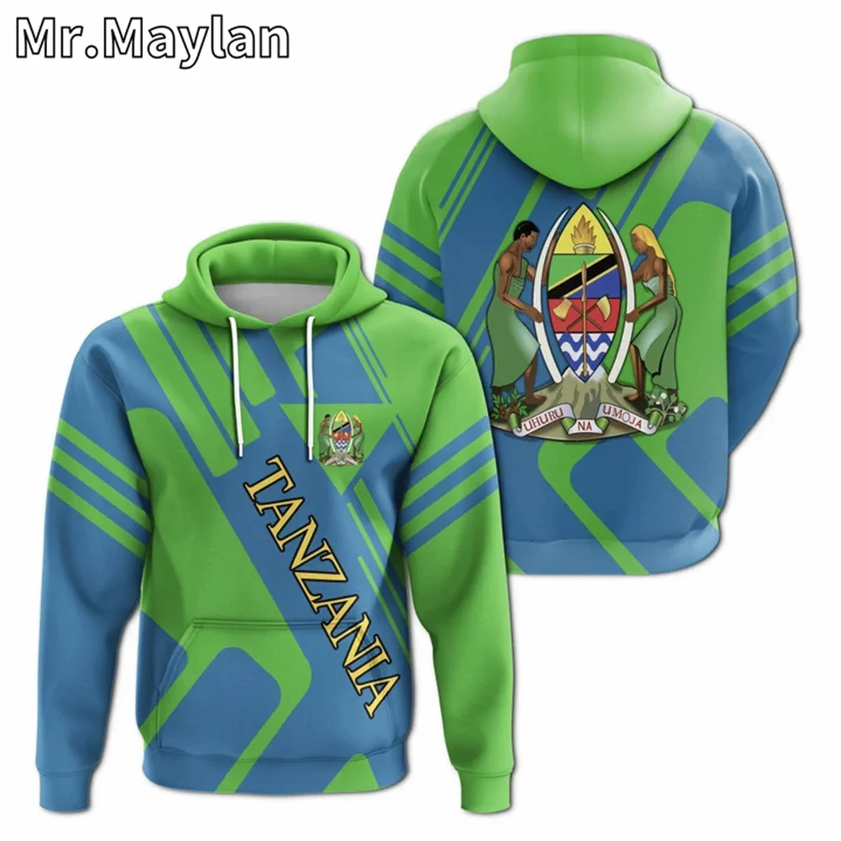 

AFRICAN HOODIE Country TANZANIA Flag 3D Printed Unisex Hoodies Men/Women Streetwear Zip Pullover Casual Jacket Tracksuits YH-312