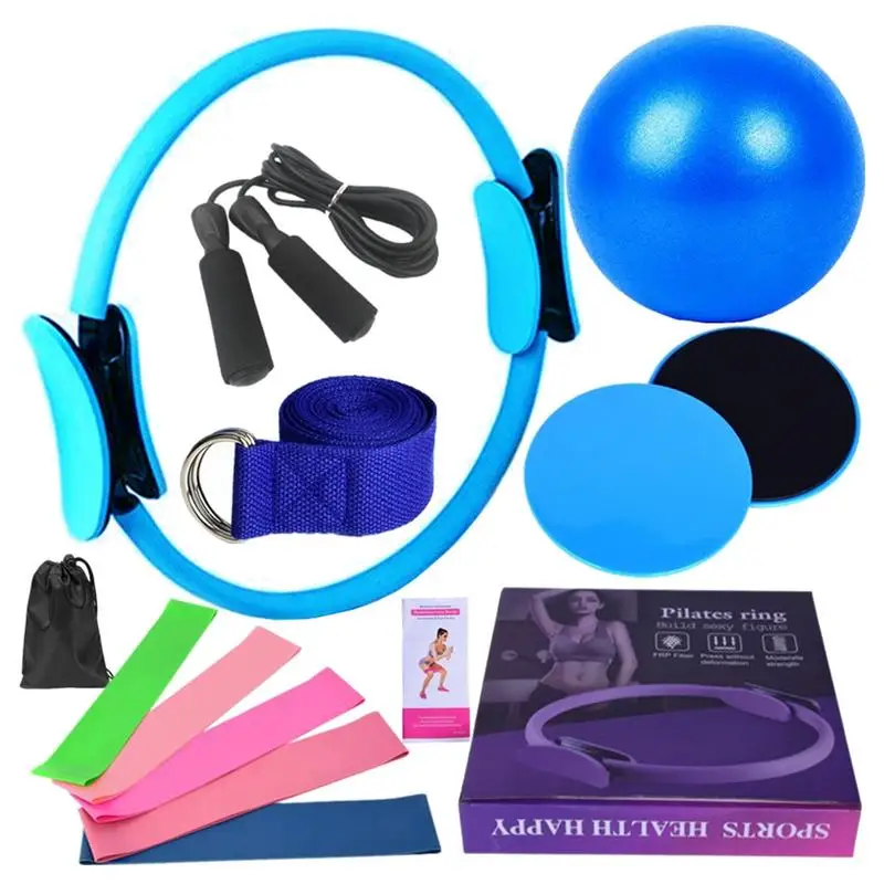 New Portable Pilates Set Yoga Fitness Accessories Yoga Stretching Equipment Sets for Women for Working Out Indoors and Outdoors