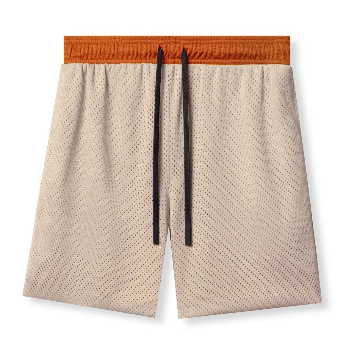 American Style Trendy Spring Summer New Men's Shorts Sport Fitness Color Block Running Exercise Mesh Basketball Shorts For Men