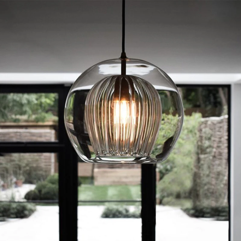 

Modern Glass Pendant Lamp For Living Dining Room Stairs Corridor Kitchen island Restaurant Nordic Chandelier E27 Home Decoration