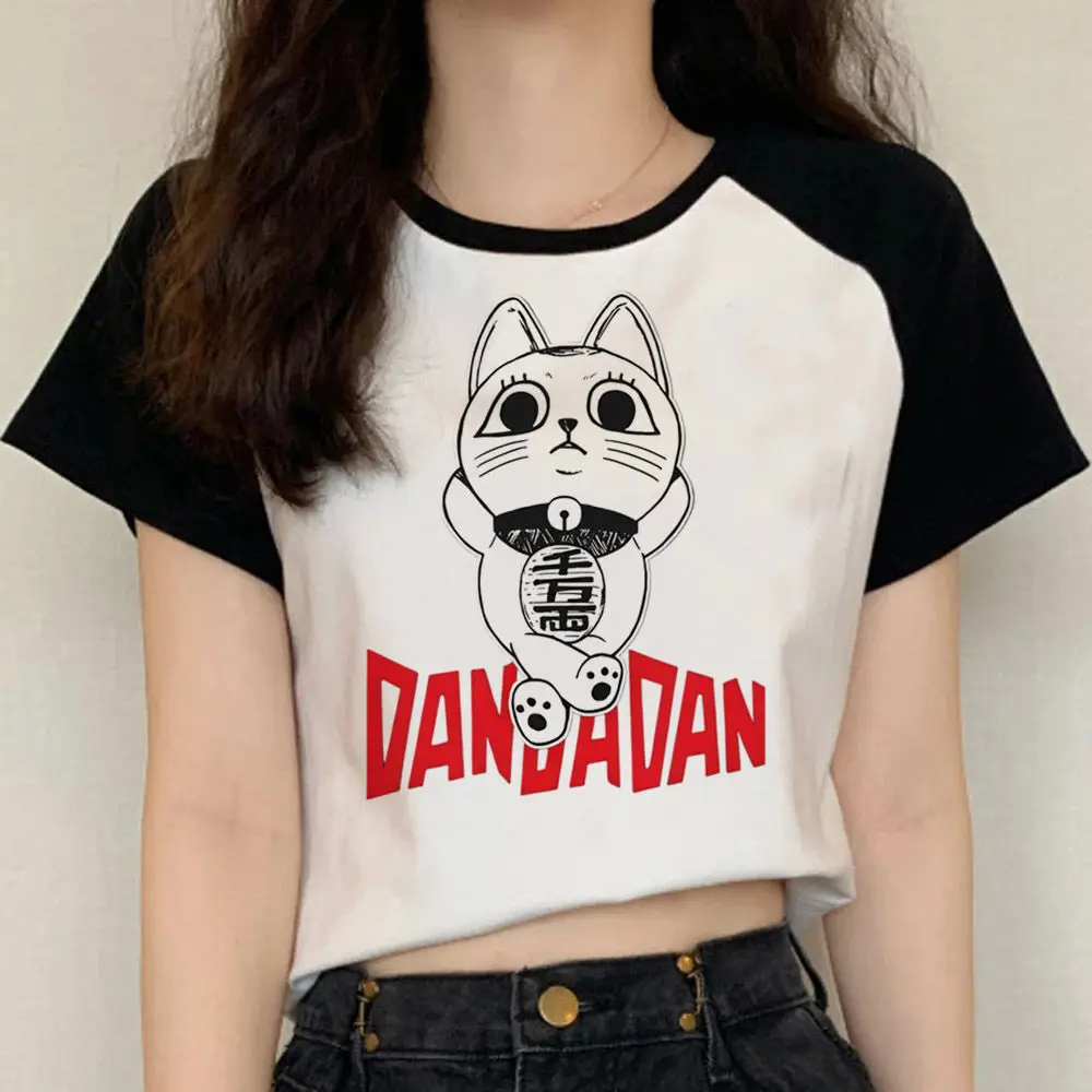 Dandadan Graphic Anime Women's Streetwear T-Shirt - Psychedelic Punk Pastel Design