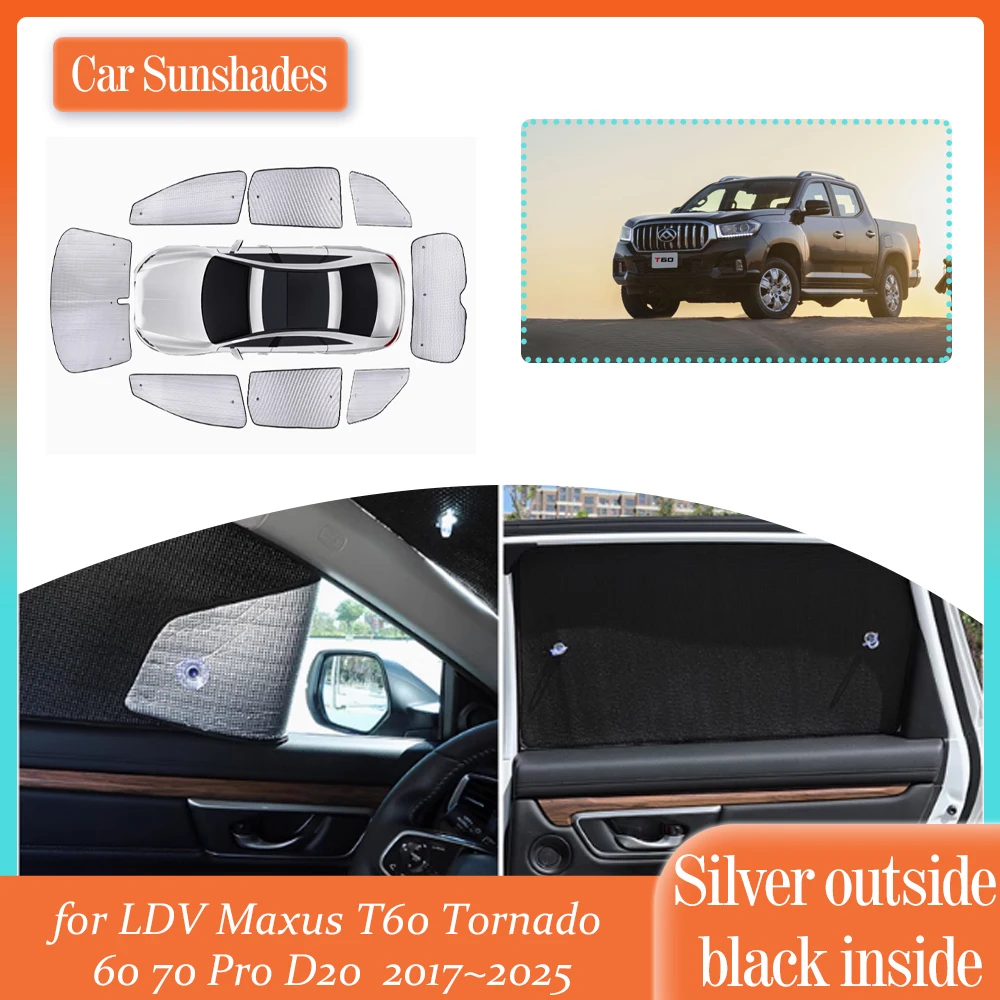 SunShade for LDV Maxus T60 Tornado 60 70 Pro D20 2017~2025 Roof Windows ...
