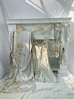 Women's Elegant Floral Print 5-Piece Loungewear Set Comfortable Versatile Daily Home Leisure Pajamas Fashion - Image 2