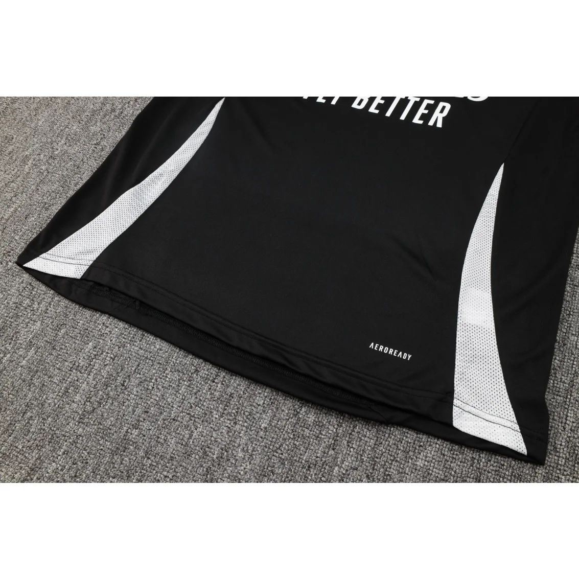 Adidas Soccer Jerseys Men Short-sleeved and Above-the-knee Shorts High-Quality Trendy Comfortable Training Suit Black