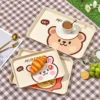 WORTHBUY Food Storage Tray Rectangular Serving Tray Multifunctional Food Bread Pan Home Tea Fruit Dessert Tray Kitchen Supplies 4