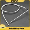 Super Slim 0.9MM Thickness Under Guitar Saddle Piezo for Acoustic Guitar Pickup Silver Guitar EQ Accessories