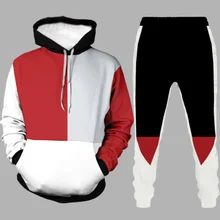

2021 Fahion Hot New Men's 3D Hoodie Set 3D Print Fashion Fine Pattern Full Set Clothing Men's Outdoor Leisure Hoodie Sets