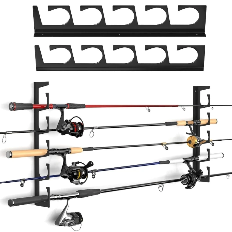 6-Rod Fishing Rod Holder Fishing Rod Bracket Fishing Rod Support Fishing Rod Rest Fishing Rod Holder Fishing Gear Accessories