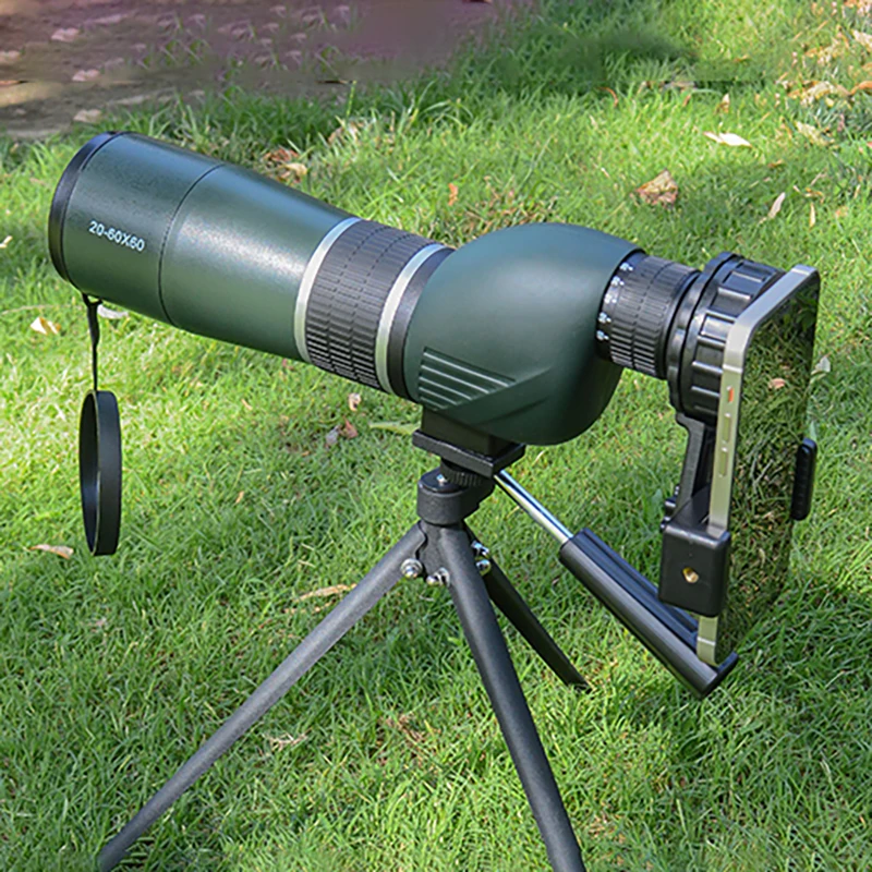 20-60X60 Spotting Scope Zoom Monocular Powerful Telescope Bak4 Prism Waterproof Anti-Fog For Camping Bird Watching Landscape 6