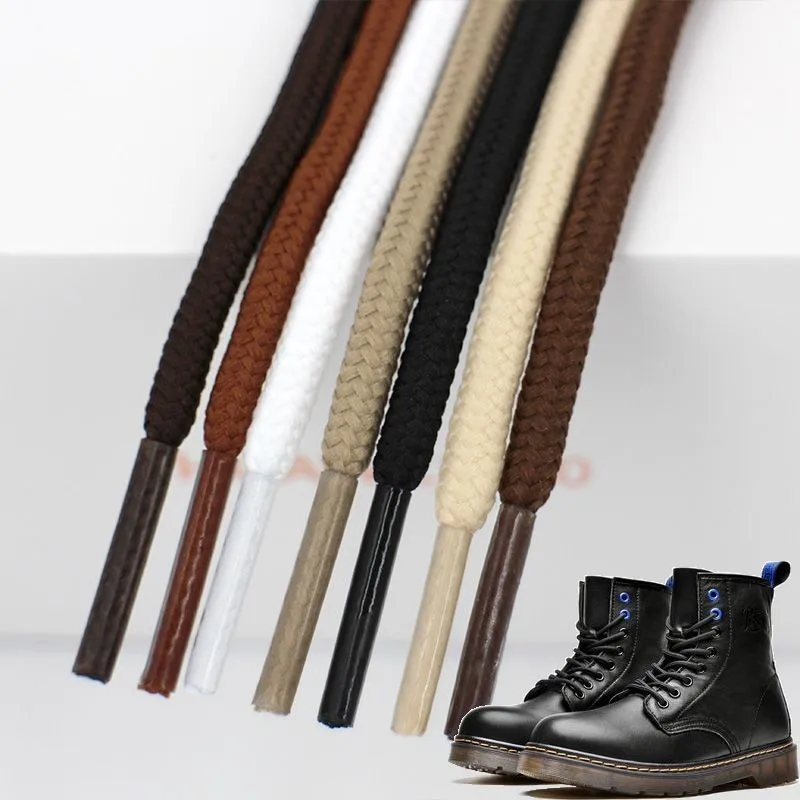 

Martin Boots Shoelace Men's and Women's Worker Boot round Thick Long Sports Basketball Shoes Military Boots Leather Shoes
