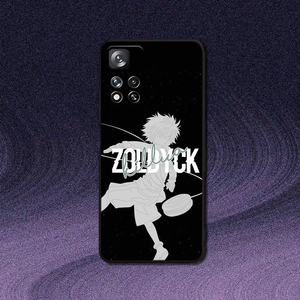 Sleek Black Killua Phone Case from Hunter X Hunter Collection