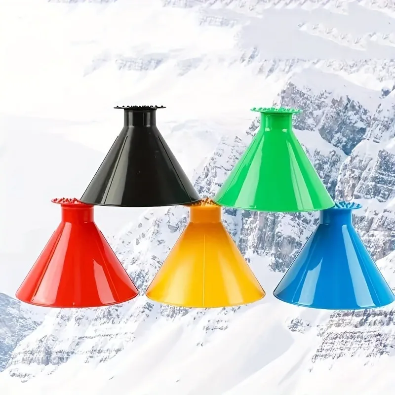 1Pc Snow remover windshield cone deicing tool car window windshield ice scraper funnel