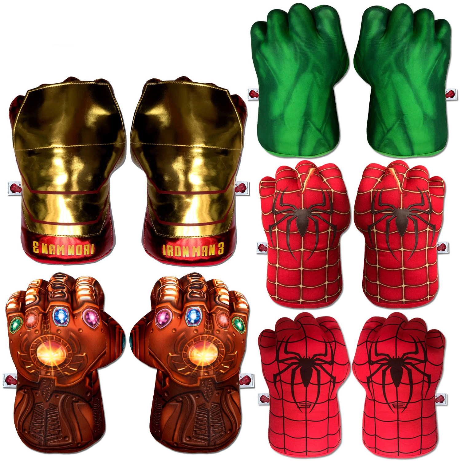 Gant De Thanos Iron Man Gants de boxe Cosplay les Avengers spuer hero Hulk Iron man Spider man  thanos, jouet en peluche, Costume de fête, cadeau pour enfants et adultes,  2 pièces/lot | AliExpress