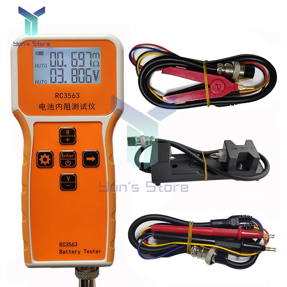 RC3563 18650 Tester di resistenza interna di tensione della batteria schermo LCD Tester di batteria al litio ferro fosfato ad alta precisione