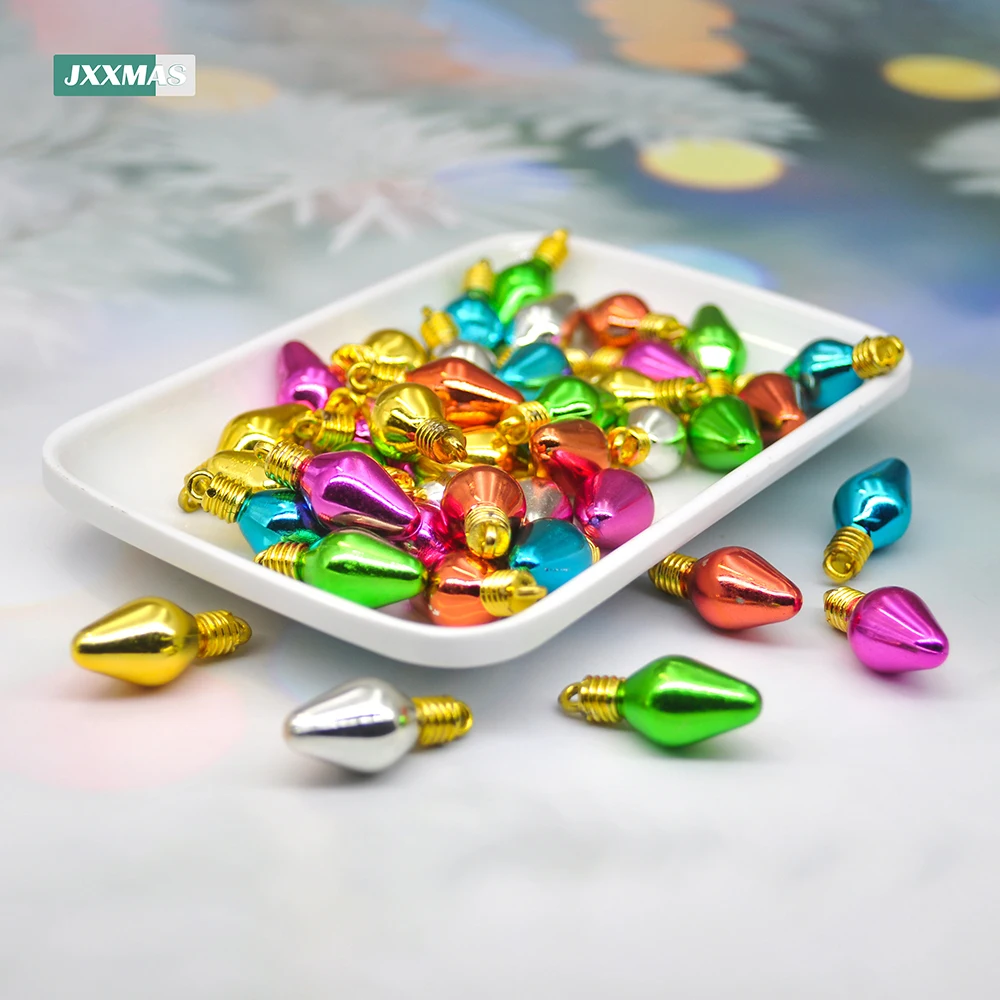 Fake Lights Doll Accessories Color Christmas Tree Lamp Light Do Not Glow DIY Doll House Pendant Home Deco Children's Toys 30pcs christmas tree decoration christmas lamp decoration