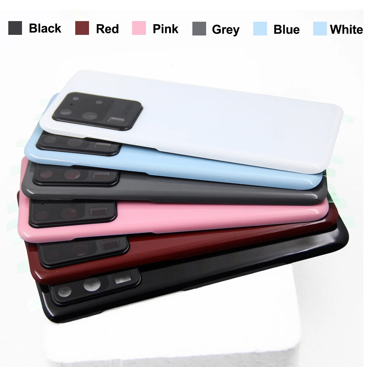 삼성 S20 울트라 카메라 프레임 배터리 도어 하우징 교체 부품, S20 울트라 배터리 백커버 케이스