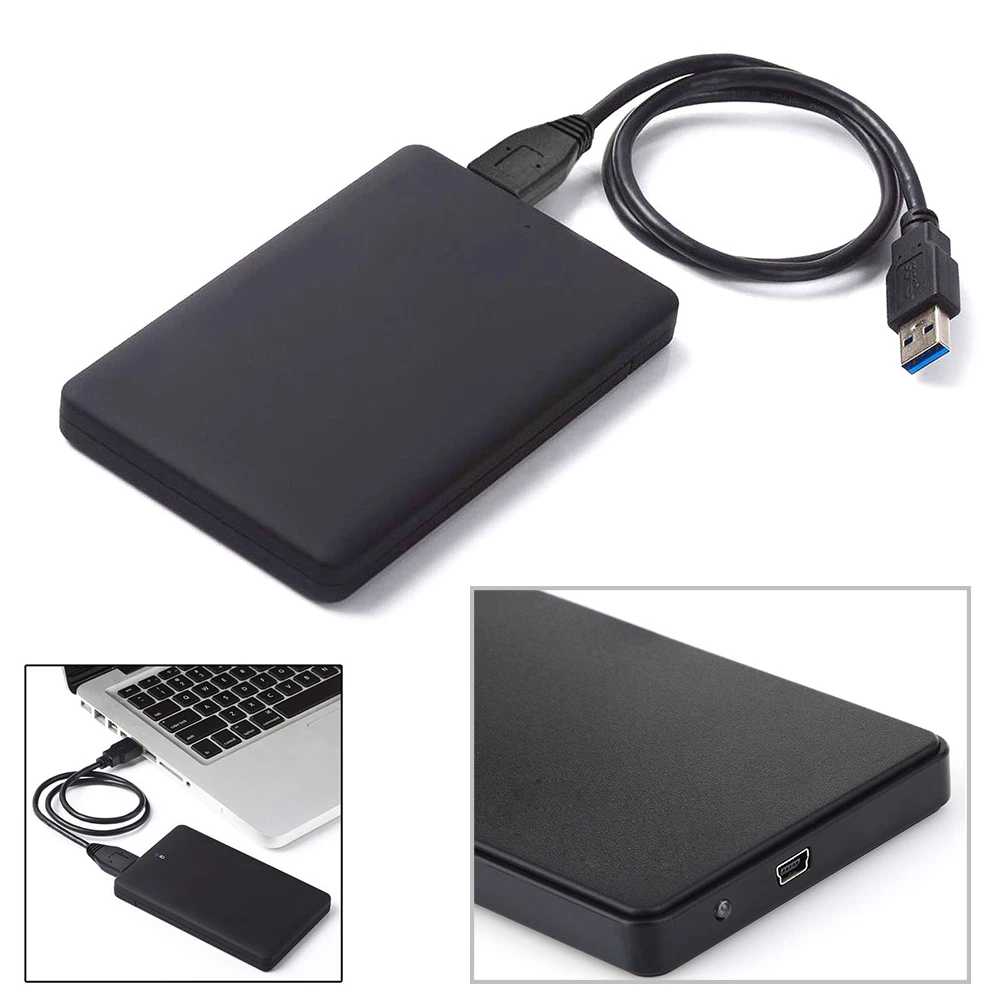VKTECH carcasa de disco duro externo, carcasa de HDD de 2,5 pulgadas, adaptador SATA a USB 2,0, HD, SSD, 2TB|Estuches para discos duros| -