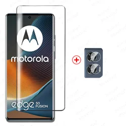 Premium 4 - in - 1 Curved Tempered Glass Camera & Screen Protector - Moto G85 5G (1Glass 1Lens)