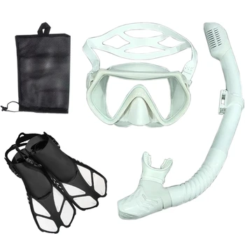 Snorkel Diving Mask and Goggles Diving Swimming Tube Set Adult Unisex 6