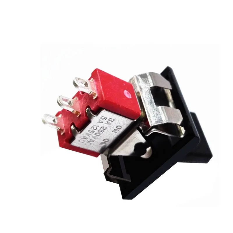 5 Pezzi Interruttore A Levetta SH T80-R R8016A-P14 – SPDT Mom-OFF-Mom Con Ritorno Automatico, Mini Toggle Switch 3 Pin