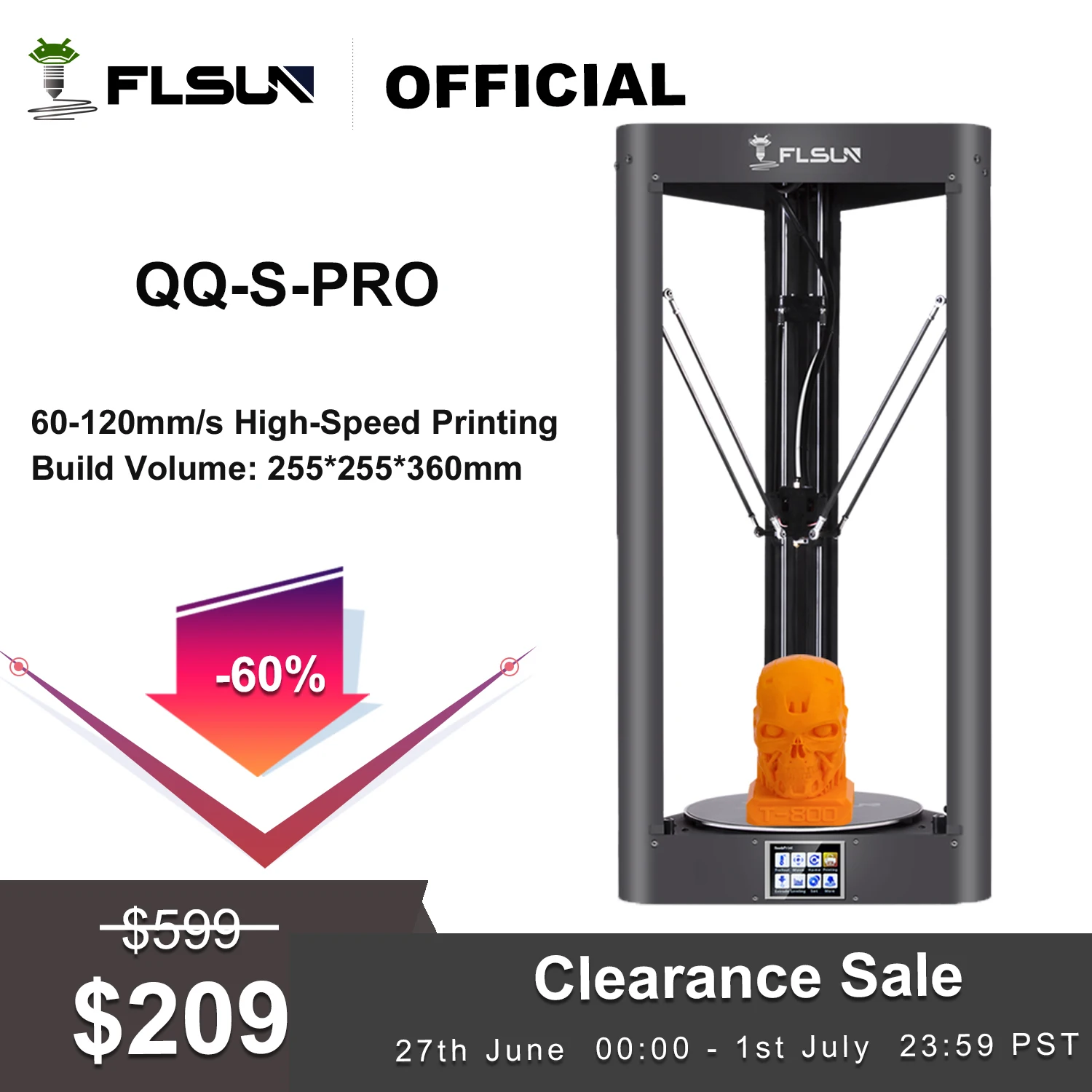Flsun 3d Printer Qq-s-pro Auto Leveling Sensor Pre-assembly Titan Extruder  Tft 32 Bits Boards Drukarka - 3d Printer - AliExpress