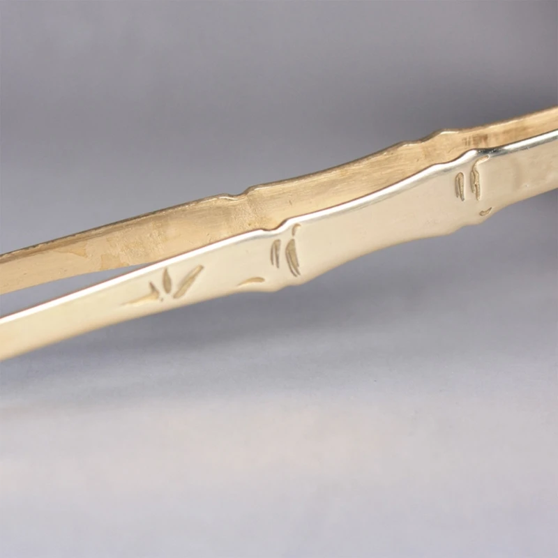 Incense Tweezer Copper Bamboo Section Backflow Cone Backflow Cone Incense Clip for Pick Up Hold Transfer