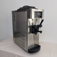 Commercial Soft Ice Cream Machine 3 Flavors 16-18L/H Ice Cream Soft Serve Maker 60HZ Lcd Panel One-click Cleaning 1