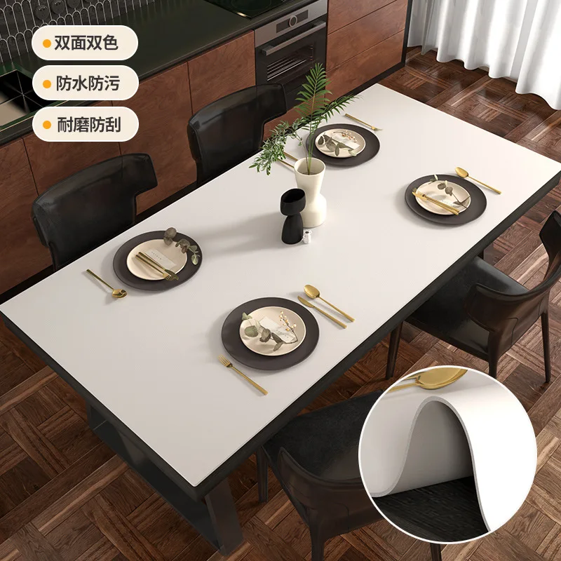 

30063 Non slip Nordic minimalist PVC tablecloth, waterproof and oil resistant tablecloth, ins tea table cloth, yarn fabric,