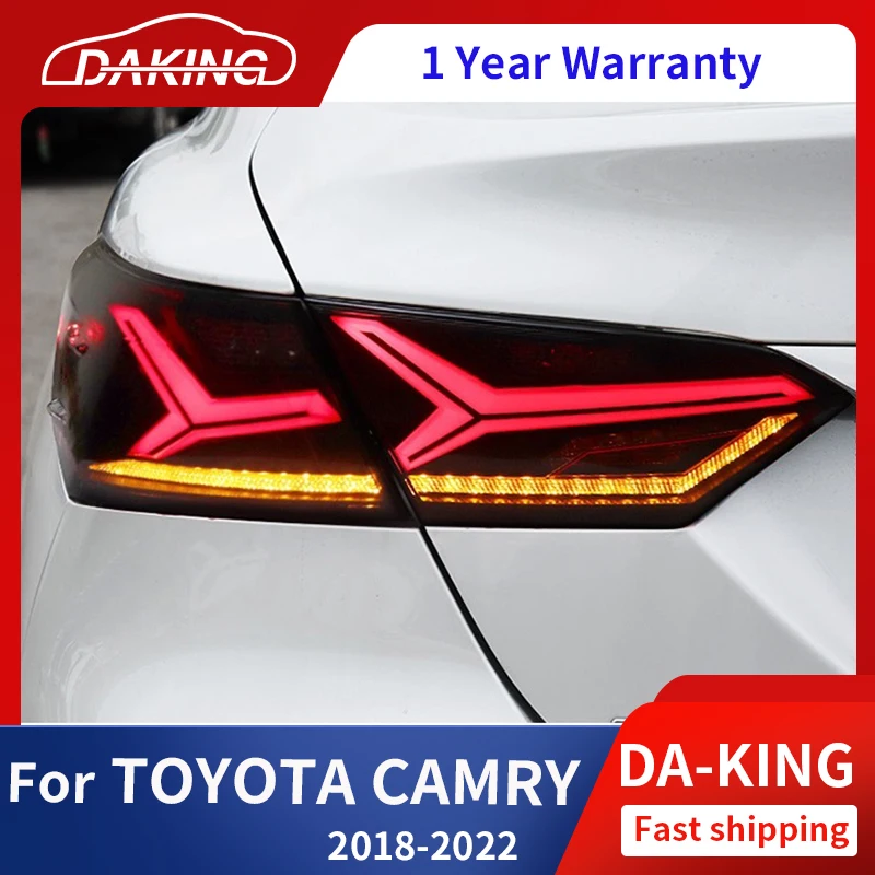 

Автомобильный Стайлинг, задние фонари для Toyota 8 Gen Camry 2018-2022, задний фонарь, движущийся сигнал поворота, DRL сигнальный объектив, задние фонари в сборе