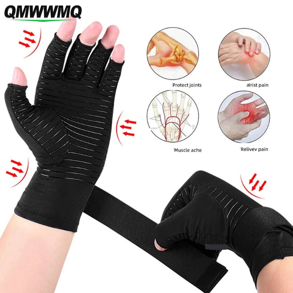 Arthritis Gloves Compression Gloves For Arthritis & Carpal Tunnel - Cotton/Spandex, Pain Relief, Keeps Hands Warm | Unisex Sizes Carpal Tunnel Hand Support