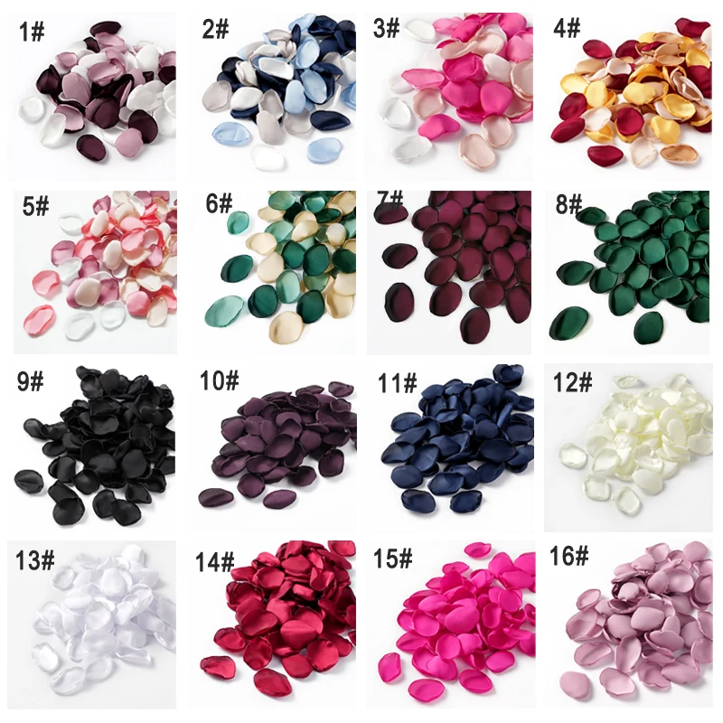 100pcs rose petals for wedding decorations party p&eacute;tales de rose f mariage romantic night decoration valentine's day