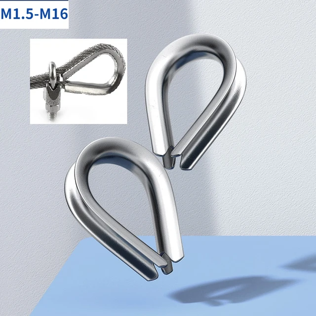 M1.5-M16 304 Stainless Steel Wire Rope Protection Ring Rigging