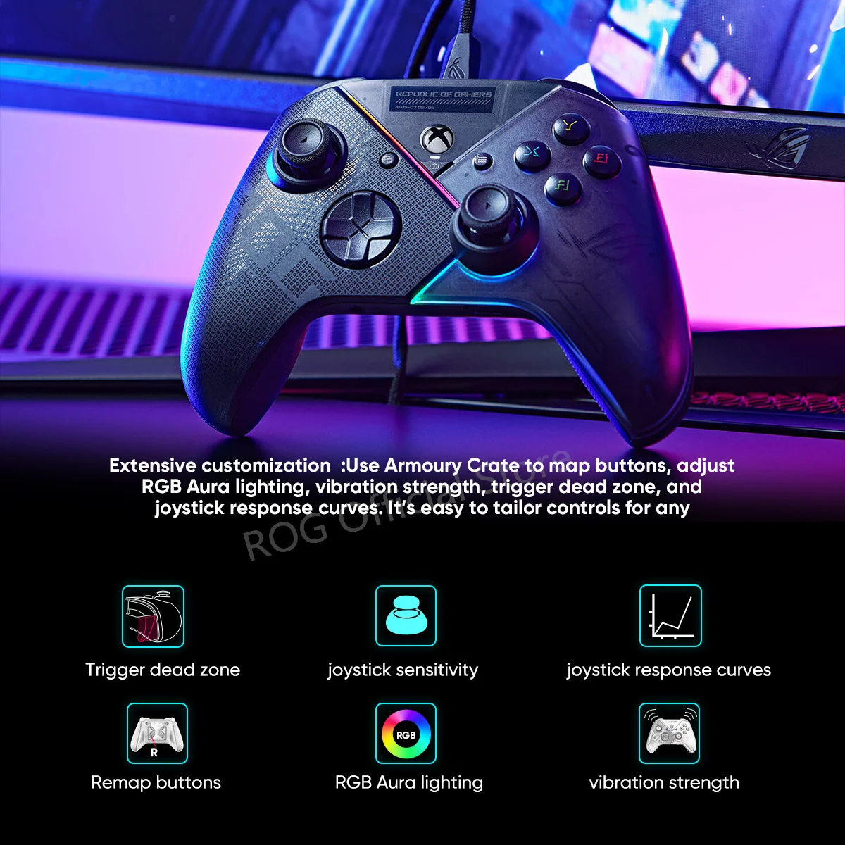 ASUS ROG Raikiri   е  Ʈѷ, Xbox ø X S/Xbox One  ܼ ̽ƽ, PC  10 11 , 