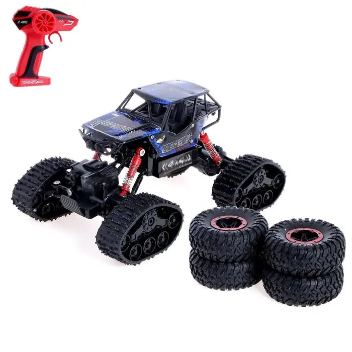 Jeep radio-controlled &quotcrawler all-terrain vehicle" all-wheel drive 4WD battery operated color blue | Игрушки и хобби