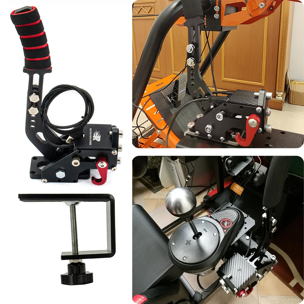 USB Handbrake SIM Racing Games Logitech g25/g27/g29 T500 FANATECOSW DIRT RALLY Horizon Fixed Clamp racing handbrake