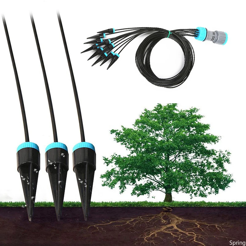 

Micro Drip Micro Irrigation Kit Automatic Watering Machine Adjustable Diverter 10-Way Arrow Dropper Connector Irrigation System