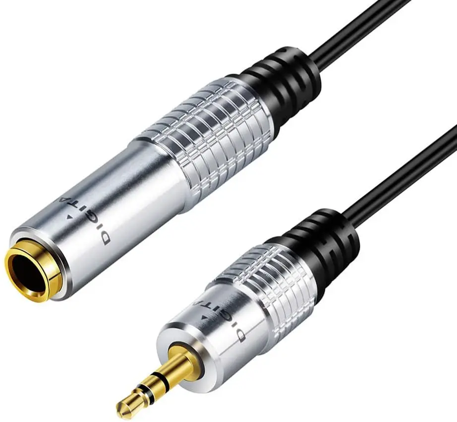 3.5mm TRS -6.35mm  AUX  ̺, 1/8 -1/4 , 3.5mm-6.35mm ׷   ̾ ڵ