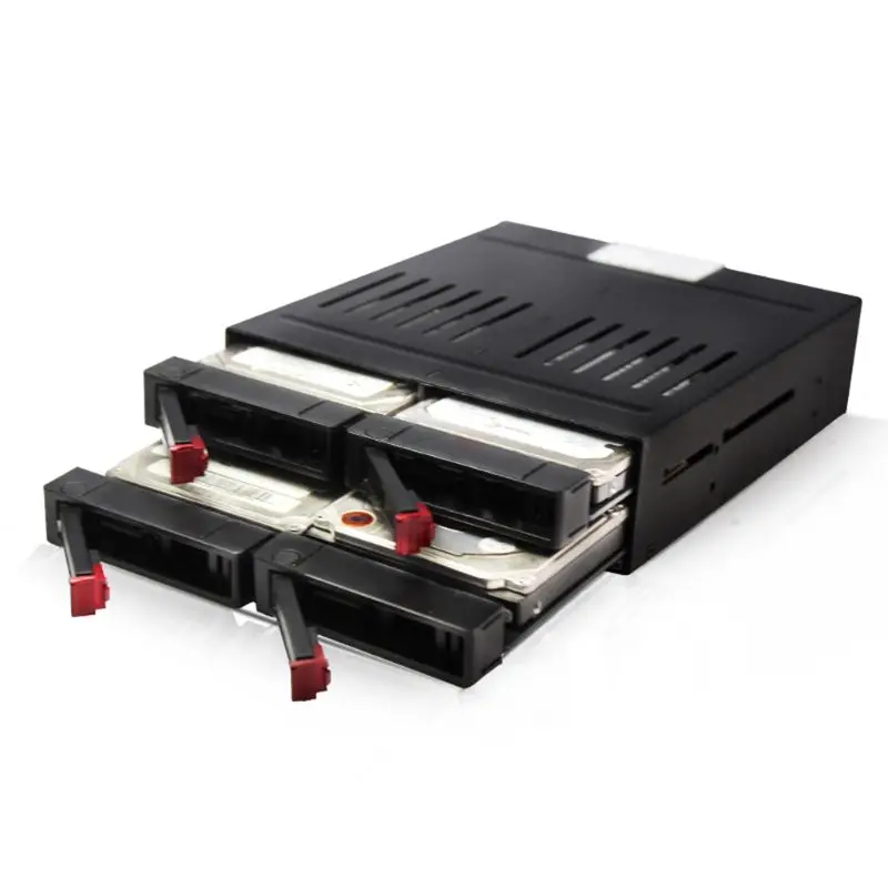Polegada Slots Rack Interno Hard Drive Hdd Ssd Mobile Enclosure Cover com Led Indicador Capacidade Expansão He2006 4x2.5 - Imagem 6