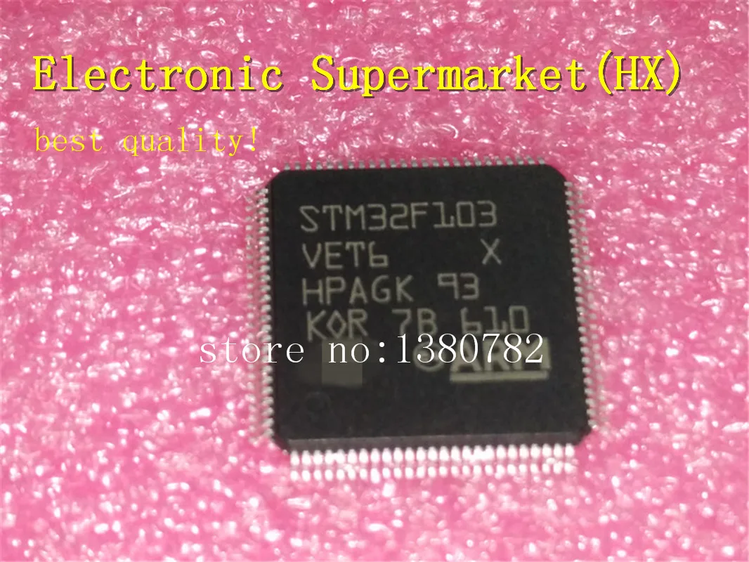 

Free Shipping 5pcs-50pcs STM32F103VET6 QFP-100 New original IC In stock!