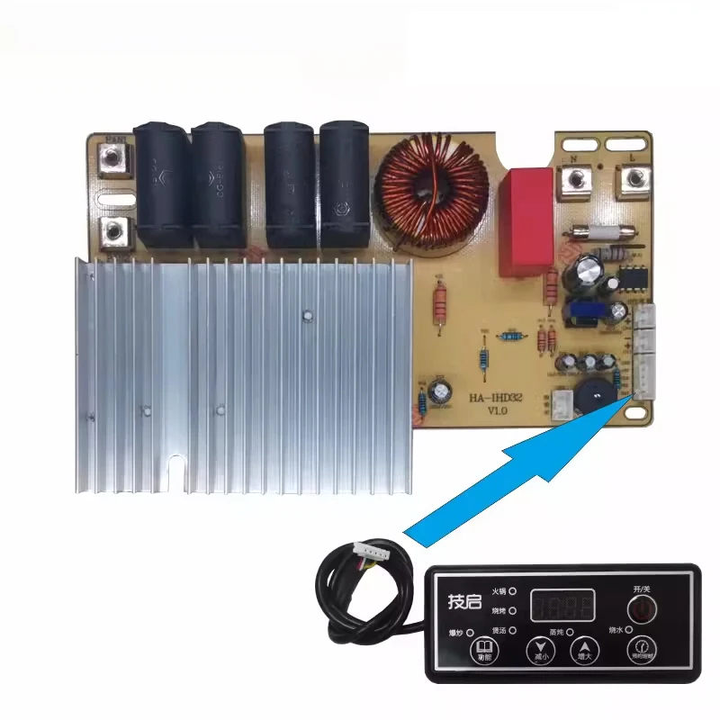 New 3500W high-power household induction cooker motherboard modification button control maintenance board