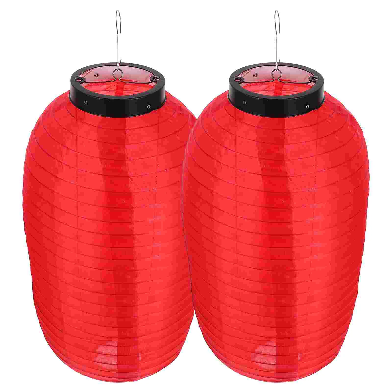 

Lantern Japanese Lanterns Hanging Paper Silk Chinese Outdoor Lamp Style Ornament Waterproof Bar Decorations Sushi Red White