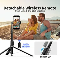 Koloobo 67'' Automatic Phone Tripod Auto Pop Open Stand 360° Rotatable Selfie Stick with Remote Control for iPhone Android - Image 6