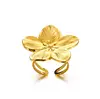 Bagues géométriques en acier inoxydable pour femmes, Texture minimaliste, couleur or, ouverture de Couple, bijoux esthétiques de mariage et de noël