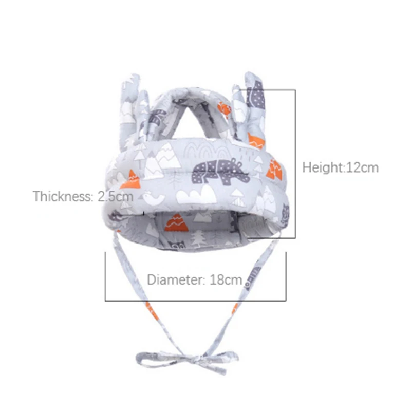 Head Protection Headgear Baby Safety Helmet Head Protection Hat Toddler Walk Crash Cap Adjustable Protective Headgear 1 PCS
