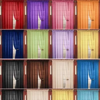 Transparent Window Gauze Solid Color Wedding Glass Gauze Household Products Light Luxury Style Easy to Install Curtains Supplies 6