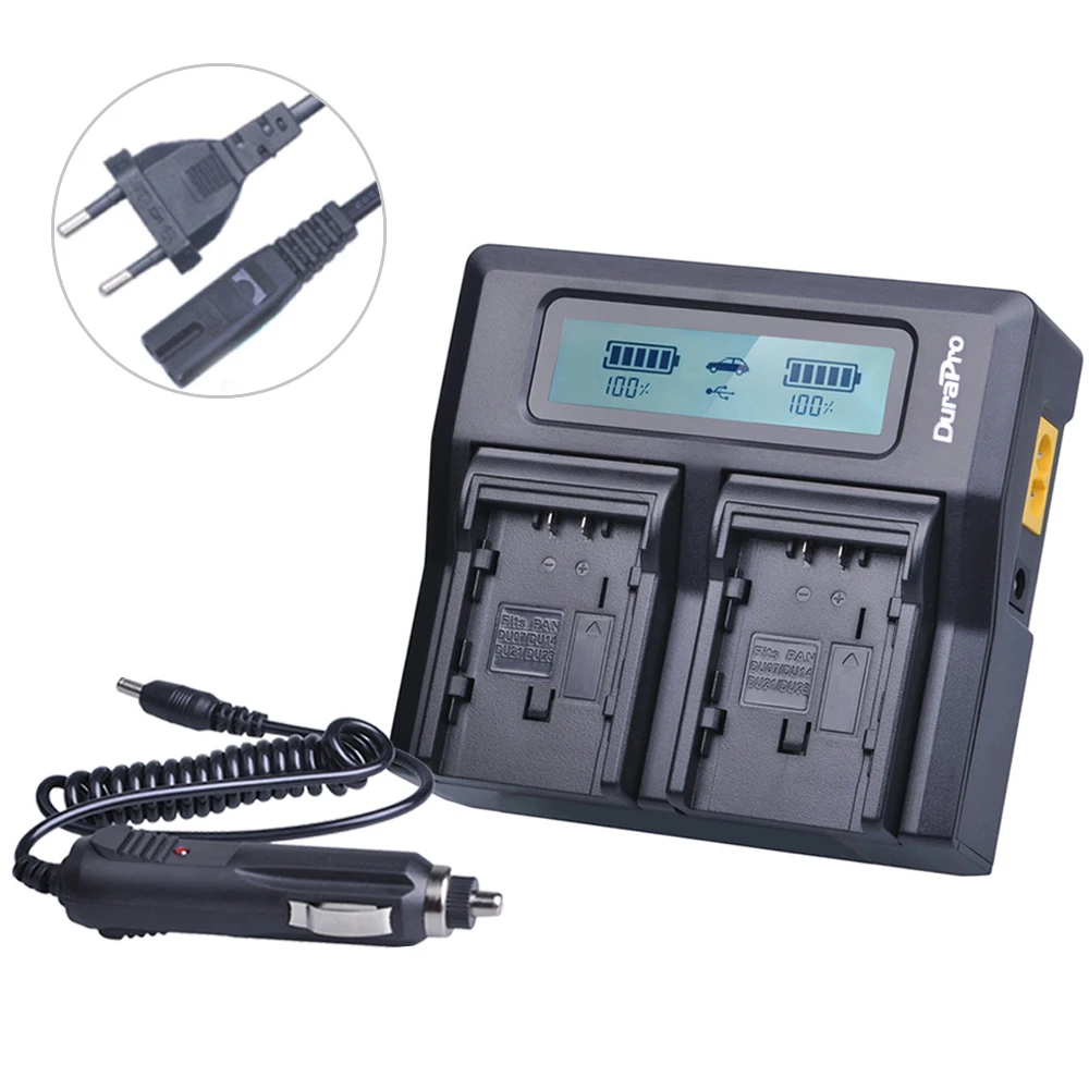 

VW-VBG6 VWVBG6 Li-Ion Camera Battery Charger Fast LCD Dual Charger for Panasonic AG-AC160A,AG-AC7,AG-AC130A,AG-HMC150 HMC154GK