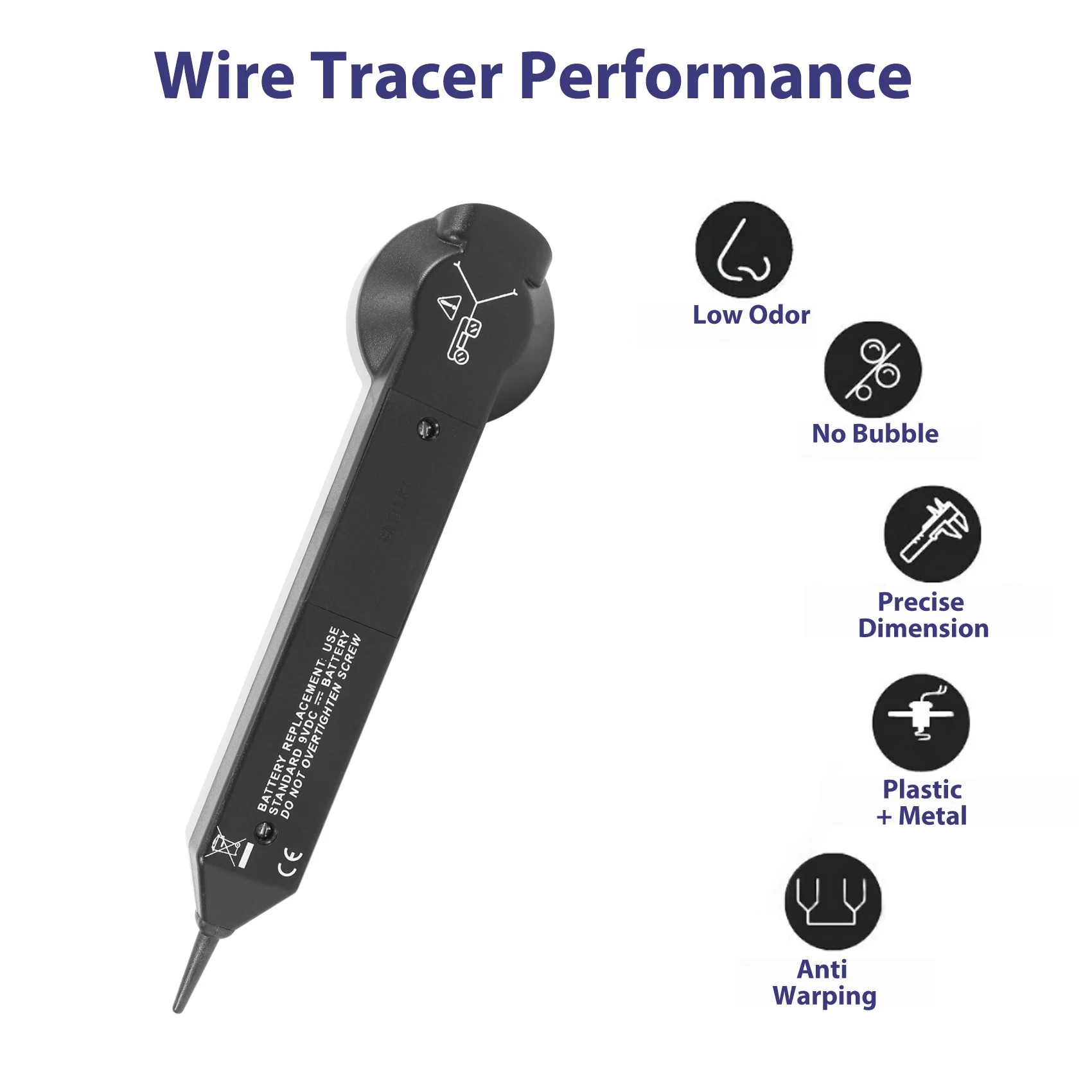 Wire Tracer Circuit Tester 200EP High Accuracy Cable Tone Generator Inductive Amplifier and Probe Kit with Adjustable 5