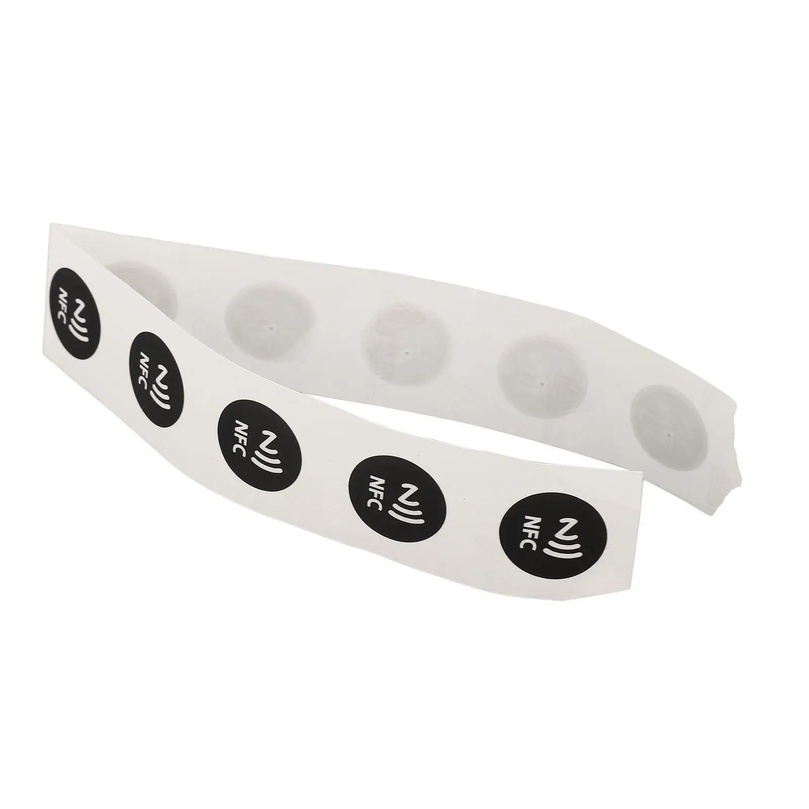 504 Bytes NFC Programmable PVC Stickers-Glossy, Non-Toxic, Wear-Resistant, for read -Only for text