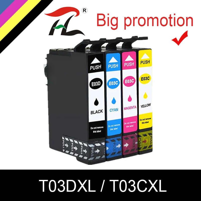 

T03D T03C T03D1 T03C2 T03C3 T03C4 Color Compatible Ink Cartridge for Epson Workforce WF-2861 Printer